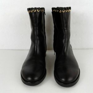 See by chloe black leather boots women size 41